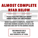 CBE Warranty Repair