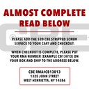CBE Service Stripped Screw